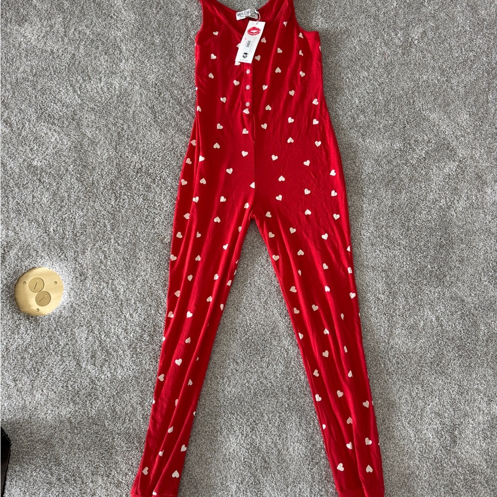 Wildfox Couture Falling Hearts Jumpsuit